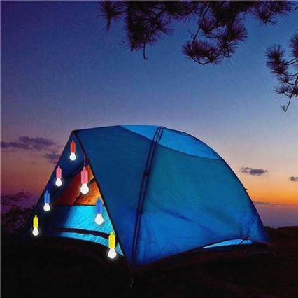 LED Преносима лампа LED/1W/3xAAA зелена