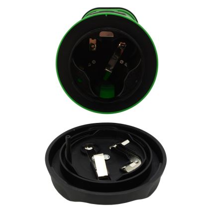 LED Преносима лампа LED/3xLR20 IP44 черна/зелена + дистанционно