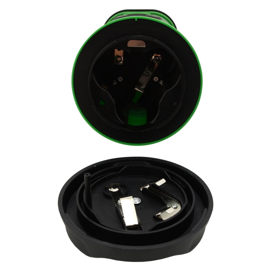 LED Преносима лампа LED/3xLR20 IP44 черна/зелена + дистанционно