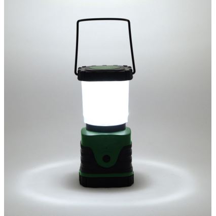LED Преносима лампа LED/3xLR20 IP44 черна/зелена