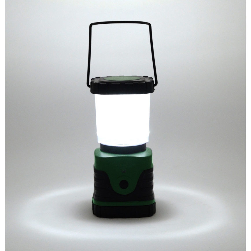 LED Преносима лампа LED/3xLR20 IP44 черна/зелена