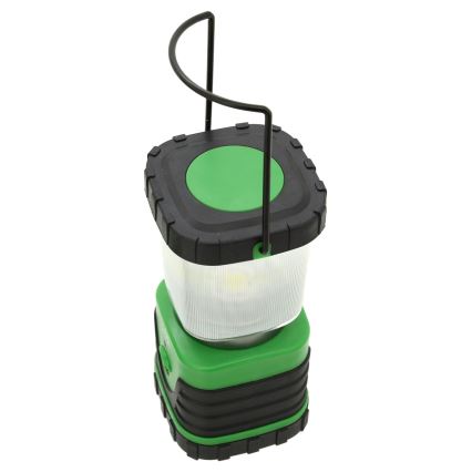 LED Преносима лампа LED/3xLR20 IP44 черна/зелена