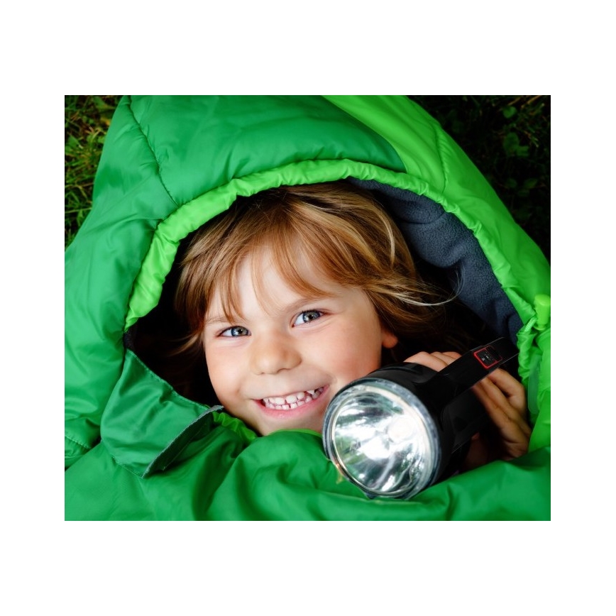 LED презареждаем фенер LED/5V 500 lm 1200 mAh черен