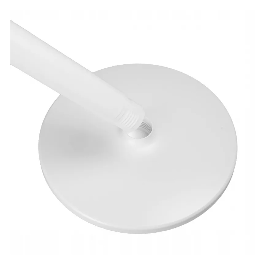 LED акумулаторен вентилатор на стойка с LED осветление LED/4,8W/5V USB 7200 mAh бял + дистанционно управление