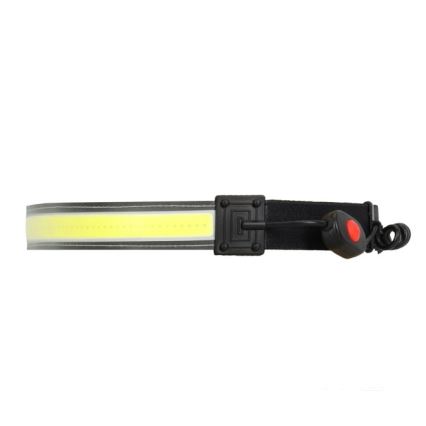 LED презареждаема челна лампа 2xLED/5V 180 lm 900 mAh черна