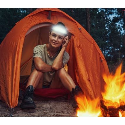 LED презареждаема челна лампа 2xLED/5V 180 lm 900 mAh черна