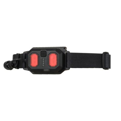 LED презареждаема челна лампа 2xLED/5V 180 lm 900 mAh черна