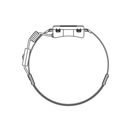 LED презареждаема челна лампа 2xLED/5V 180 lm 900 mAh черна