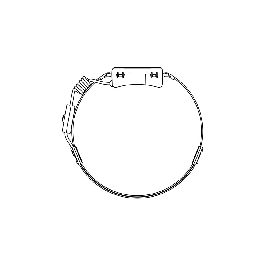 LED презареждаема челна лампа 2xLED/5V 180 lm 900 mAh черна