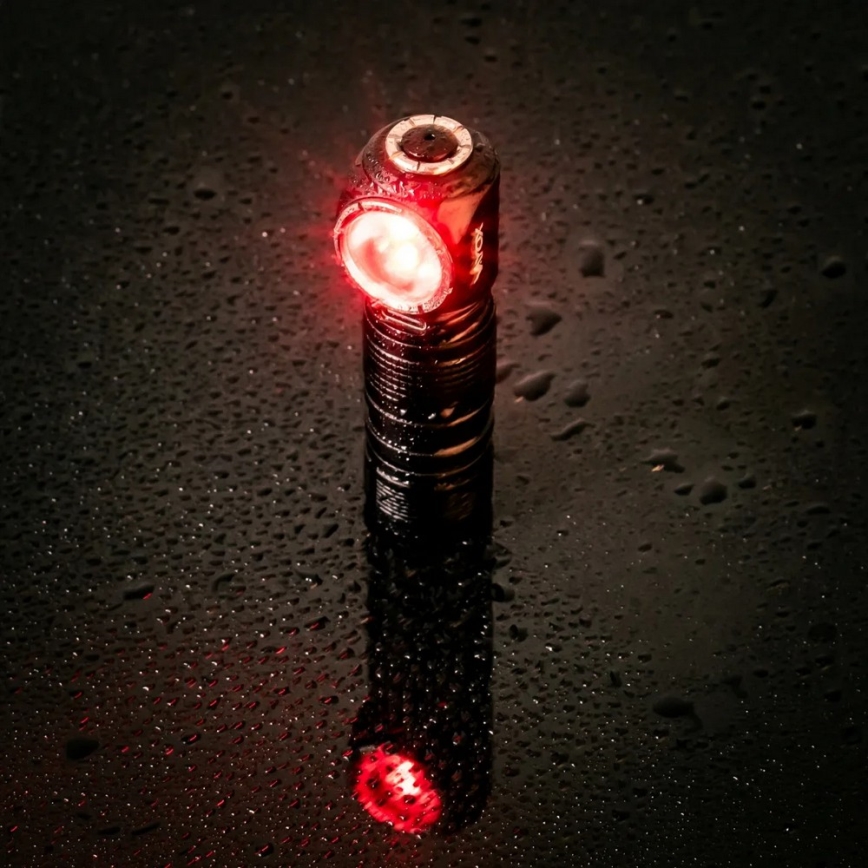 LED димируема презареждаема челна лампа с червена светлина, 3 в 1, LED/10W/5V IP66, 500 lm, 800 mAh