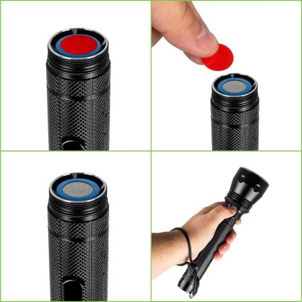 LED Регулируема презареждаема фенер LED/20W/5V IPX5 1570 лм 8400 mAh