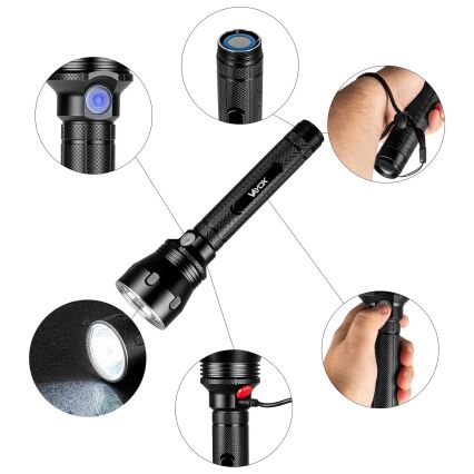 LED Регулируема презареждаема фенер LED/20W/5V IPX5 1570 лм 8400 mAh