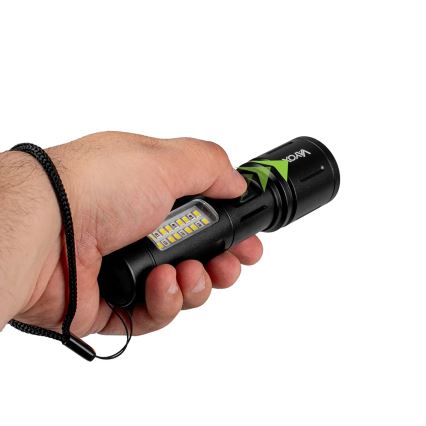 LED регулируема презареждаема фенерче с червена светлина LED/5W/5V IPX4 260 лм 2000 mAh