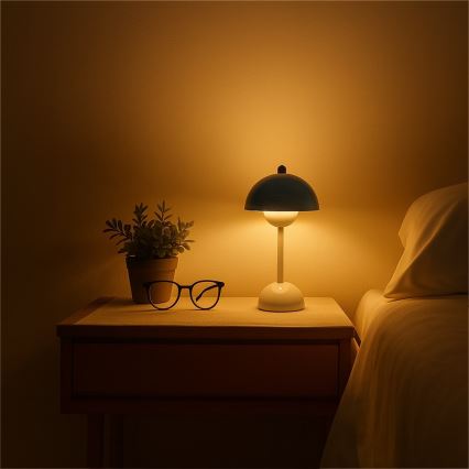 LED презареждаема настолна сензорна лампа COSTA LED/3W/5V 2400 mAh 3000-6000K бяла