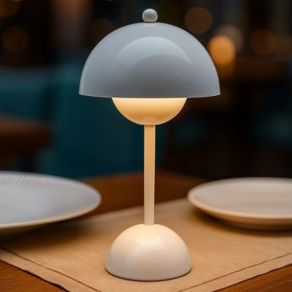 LED презареждаема настолна сензорна лампа COSTA LED/3W/5V 2400 mAh 3000-6000K бяла