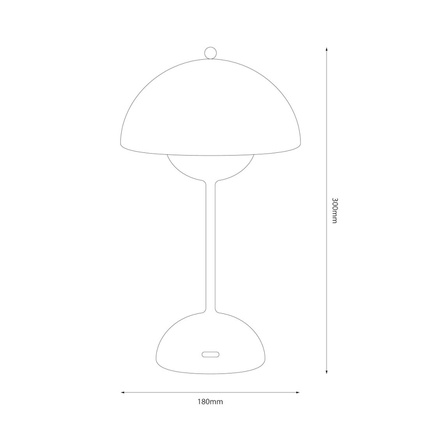 LED презареждаема настолна сензорна лампа COSTA LED/3W/5V 2400 mAh 3000-6000K бяла