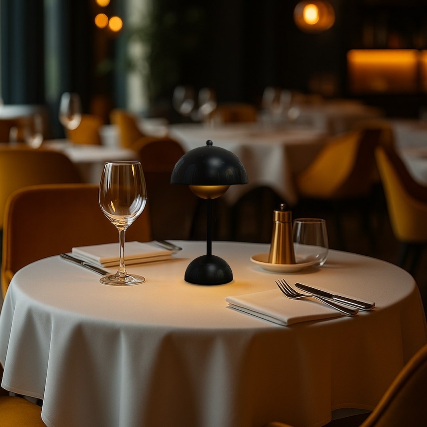 LED презареждаема сензорна настолна лампа COSTA LED/3W/5V 2400 mAh 3000-6000K черна