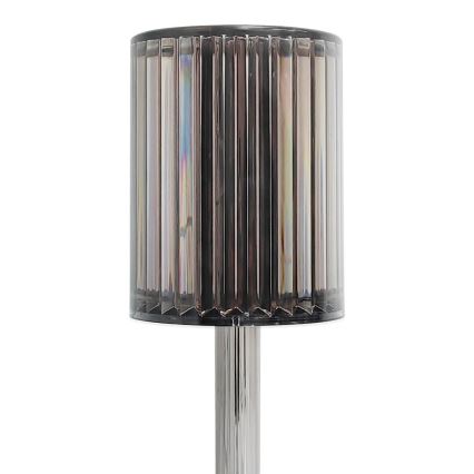 LED презареждаема сензорна настолна лампа SIMPLE LED/1W/5V 3000-6000K 2400 mAh опушено сиво