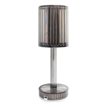 LED презареждаема сензорна настолна лампа SIMPLE LED/1W/5V 3000-6000K 2400 mAh опушено сиво