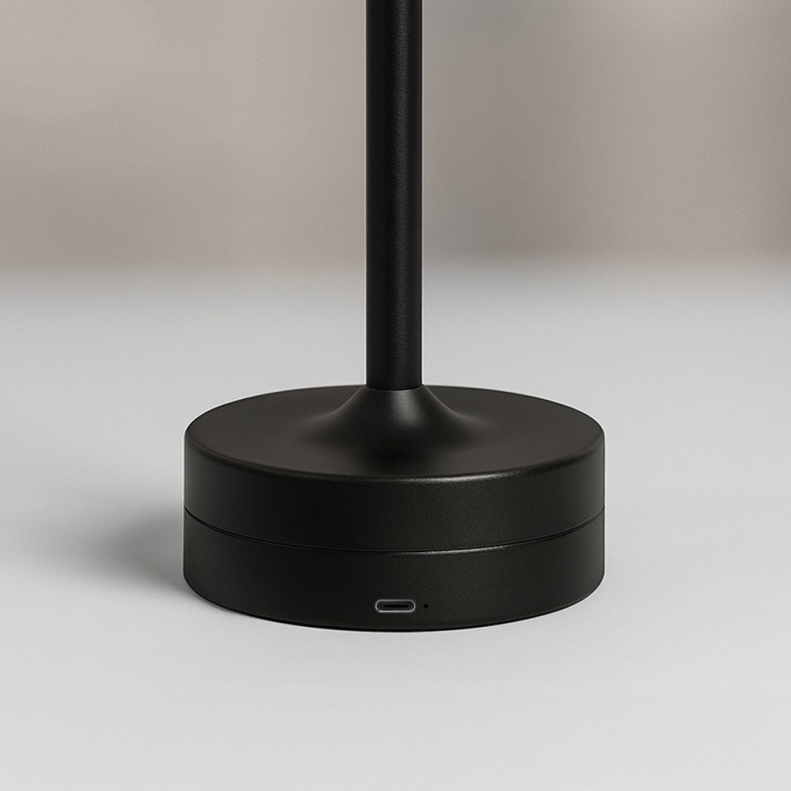 LED Презареждаема сензорна настолна лампа TAVOLO LED/2,5W/5V 2400 mAh 3000-6000K черна