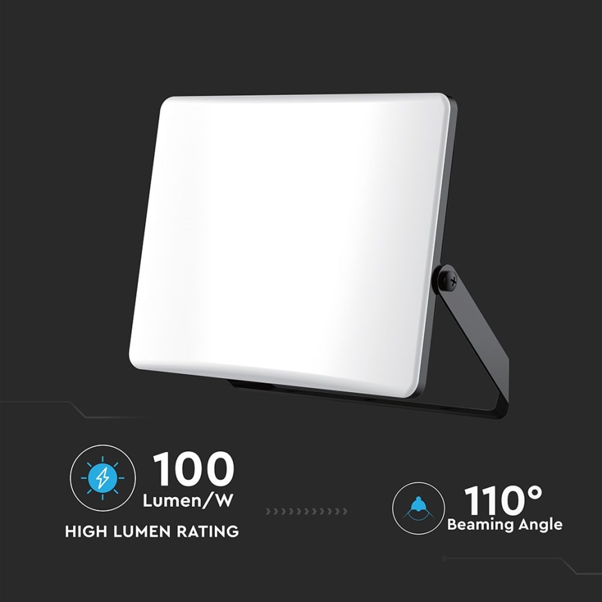 LED прожектор LED/100W/230V 3000/4000/6500K IP65 черен