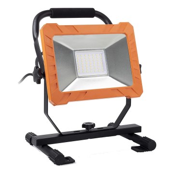 LED прожектор 50 W/230 V, 6500 K, IP65 — оранжев/черен