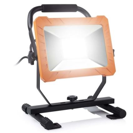 LED прожектор 50 W/230 V, 6500 K, IP65 — оранжев/черен