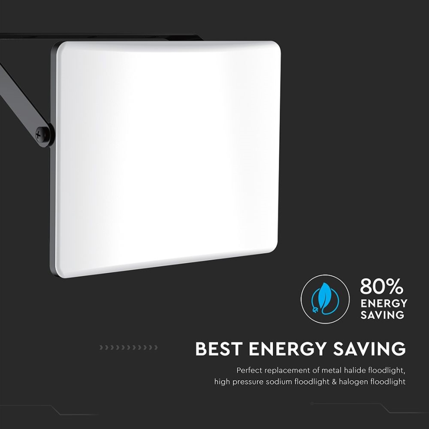 LED прожектор LED/50W/230V 3000/4000/6500K IP65 черен