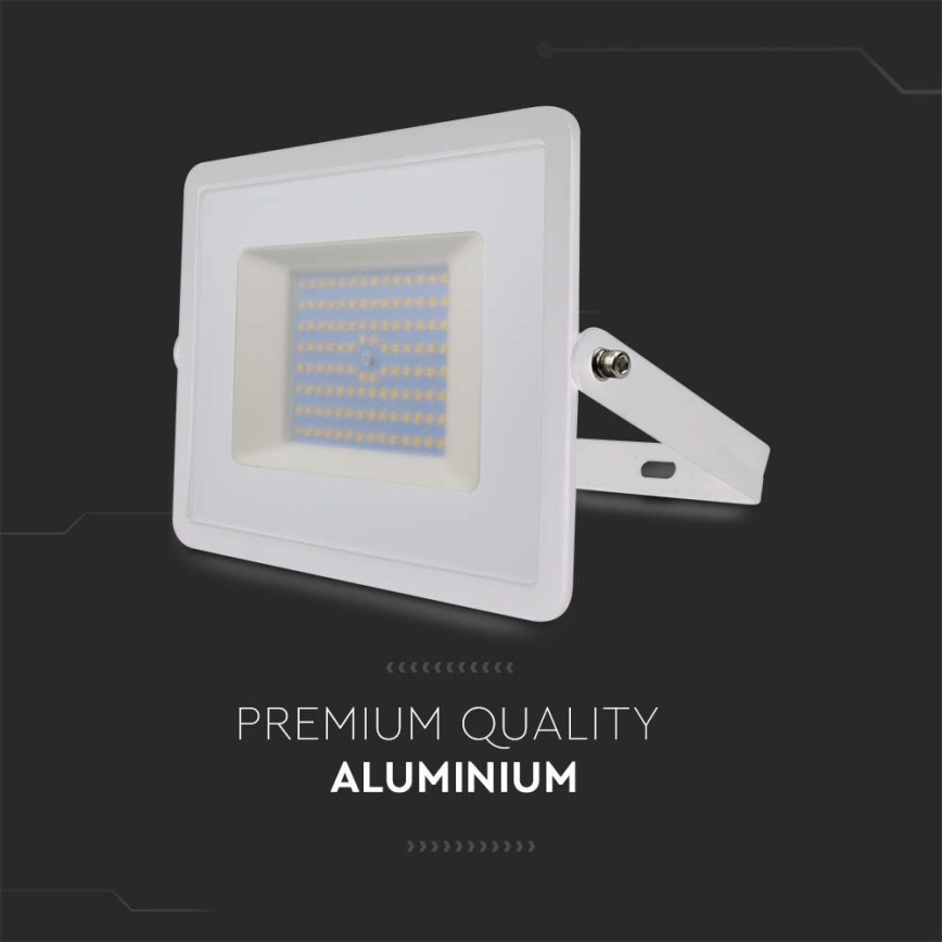 LED Прожектор LED/100W/230V 4000K IP65 бял