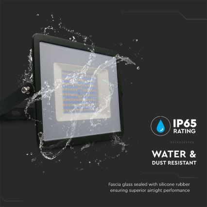 LED Прожектор LED/100W/230V 6500K IP65 черен