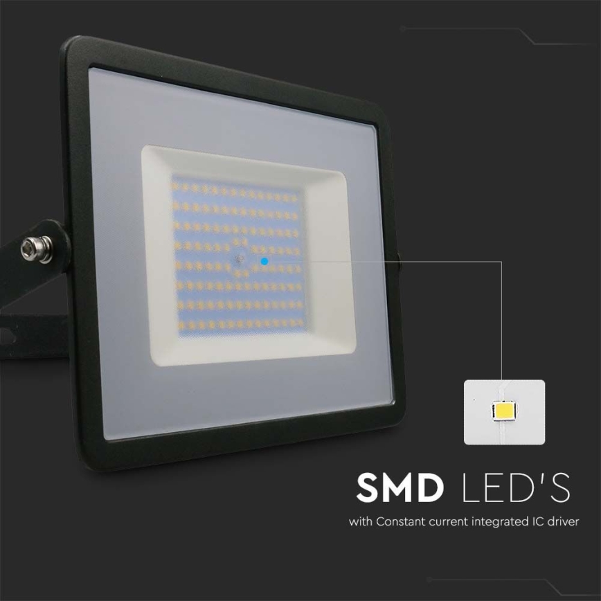 LED Прожектор LED/100W/230V 6500K IP65 черен