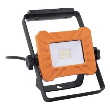 LED прожектор LED/10W/230V, 6500K, IP65, оранжев/черен