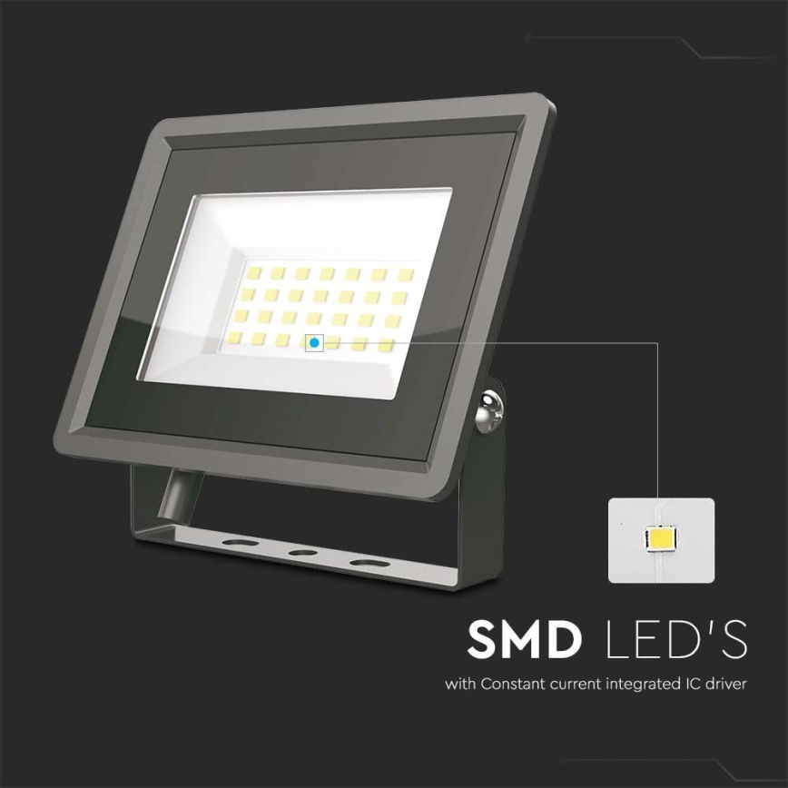 LED Прожектор LED/20W/230V 6500K IP65 черен