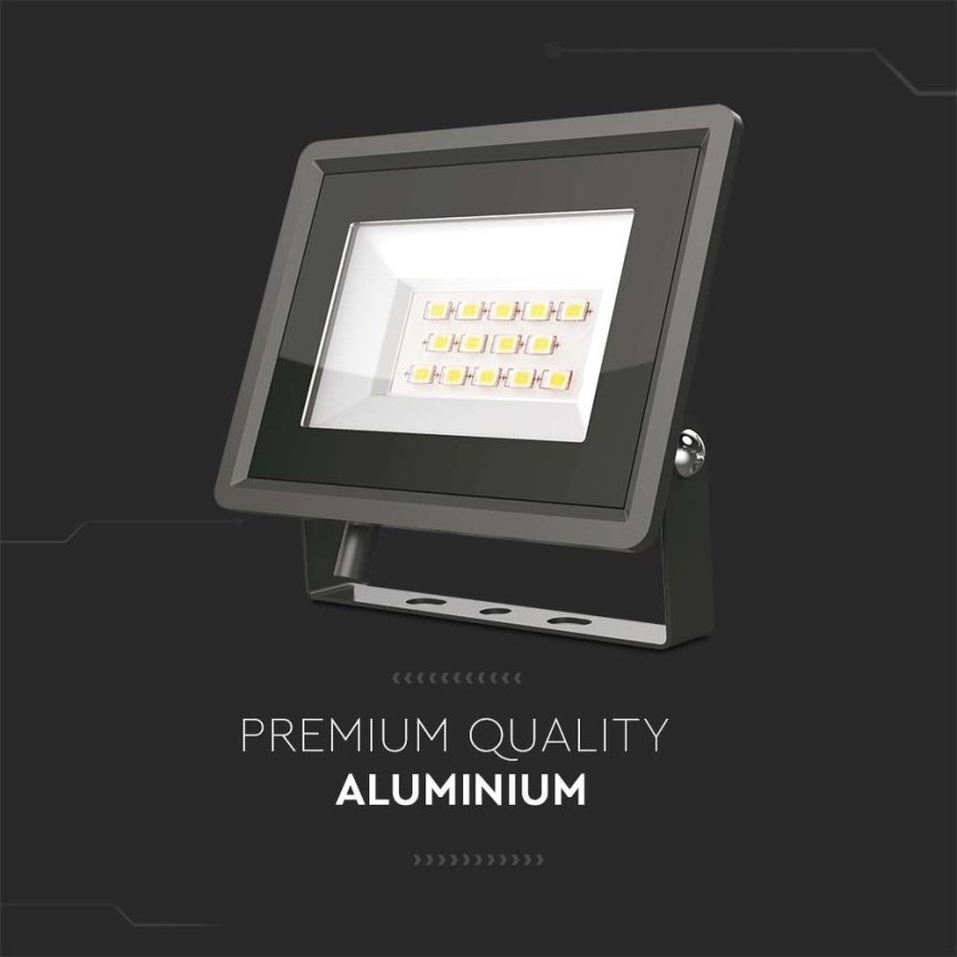 LED Прожектор LED/20W/230V 6500K IP65 черен