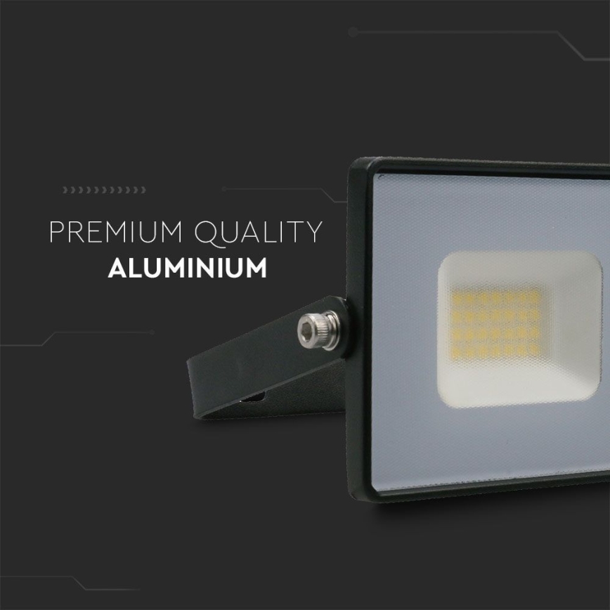 LED Прожектор LED/20W/230V 6500K IP65 черен