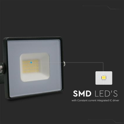 LED Прожектор LED/20W/230V 6500K IP65 черен