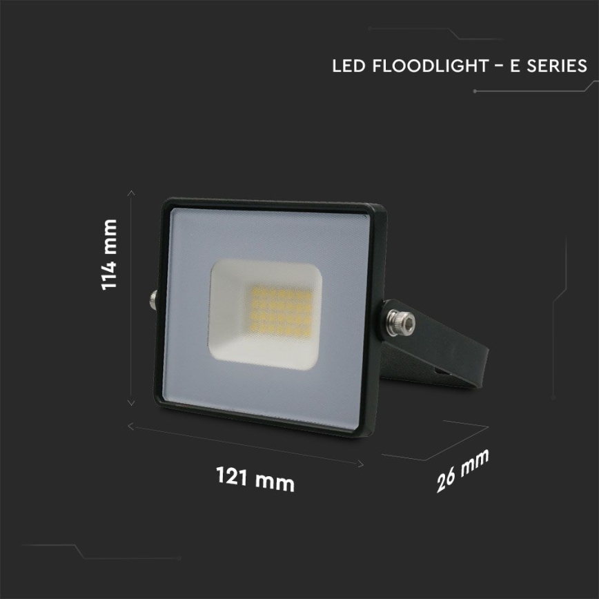 LED Прожектор LED/20W/230V 6500K IP65 черен