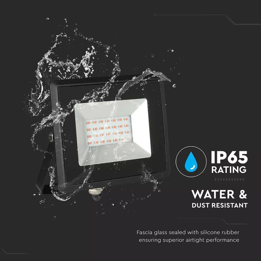 LED Прожектор LED/20W/230V IP65 розов лампа