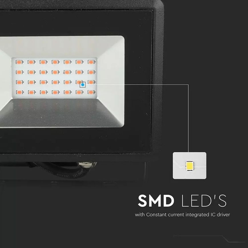 LED Прожектор LED/20W/230V IP65 розов лампа