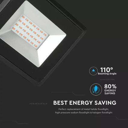 LED Прожектор LED/20W/230V IP65 розов лампа