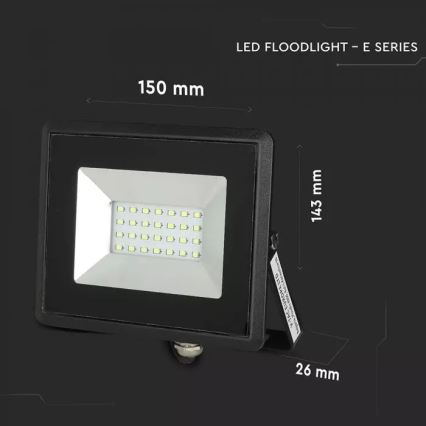 LED Прожектор LED/20W/230V IP65 зелена светлина