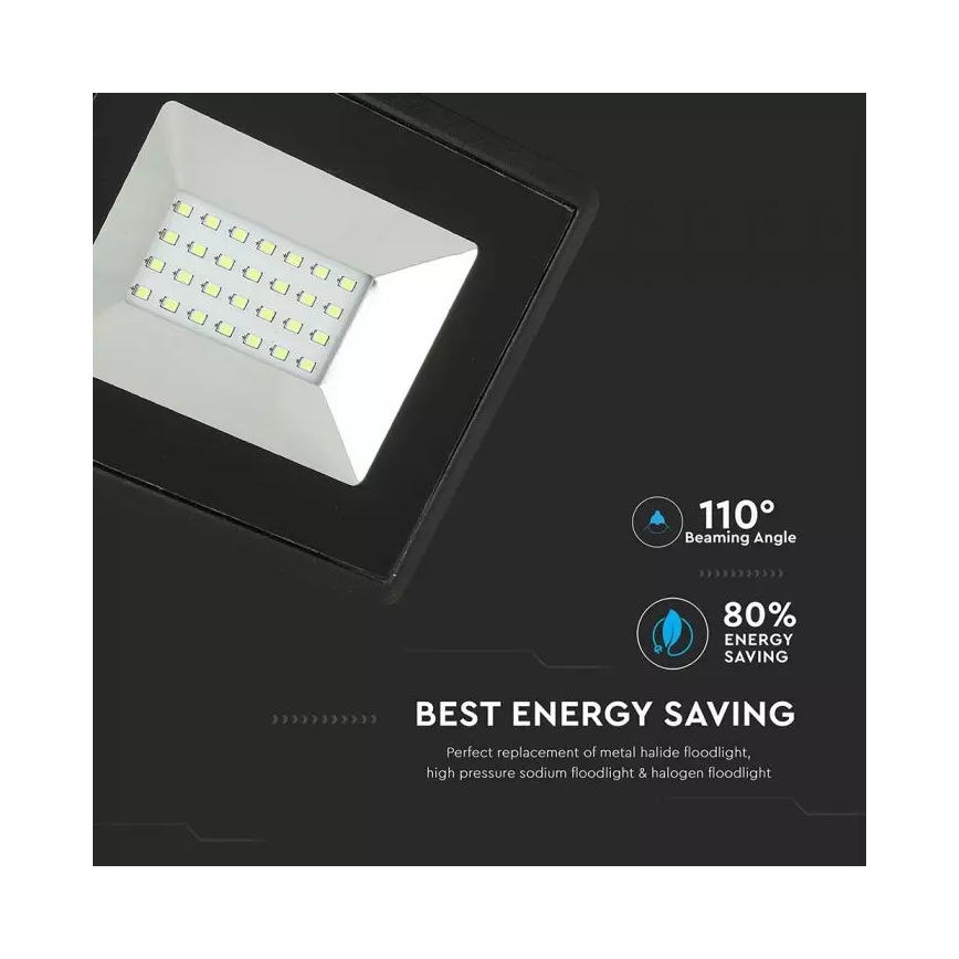 LED Прожектор LED/20W/230V IP65 зелена светлина