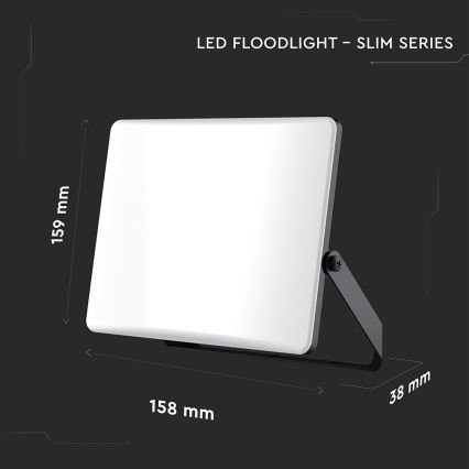 LED Прожектор LED/30W/230V 3000/4000/6500K IP65 черен