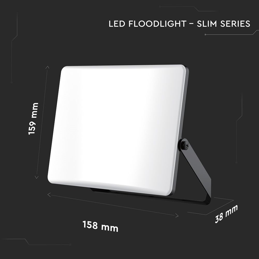 LED Прожектор LED/30W/230V 3000/4000/6500K IP65 черен