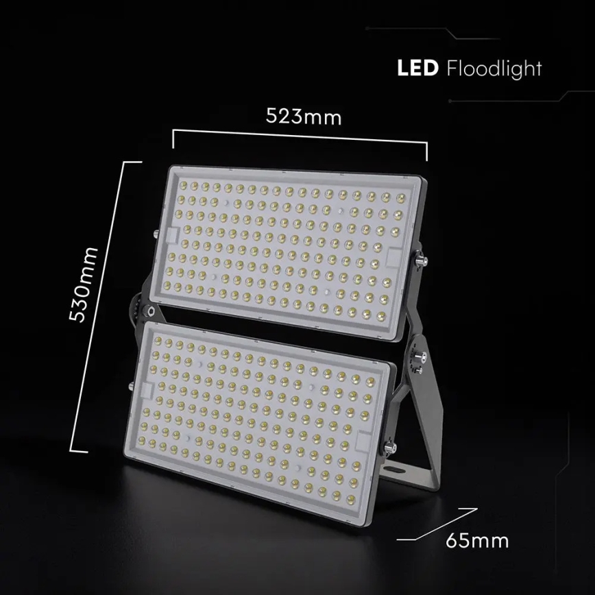 LED прожектор LED/500W/230V 4000K IP65 сив