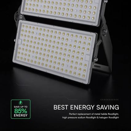 LED прожектор LED/500W/230V 6500K IP65 сив