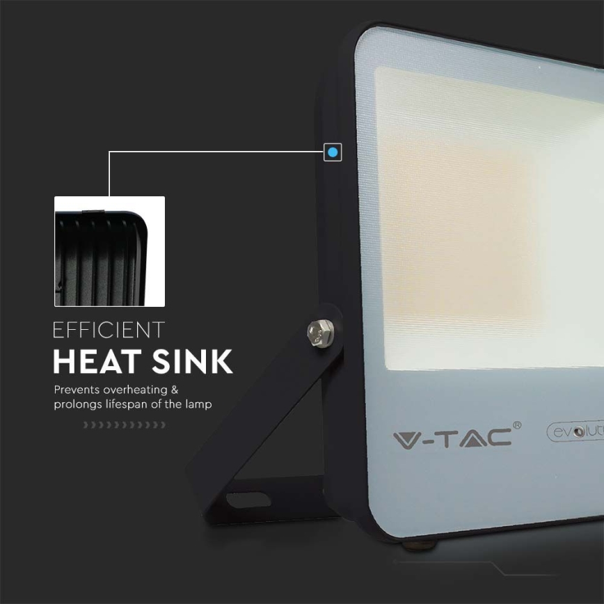 LED Прожектор LED/50W/230V 6400K IP65 черен