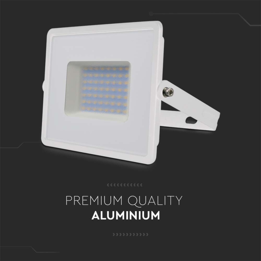 LED Прожектор LED/50W/230V 6500K IP65 бял