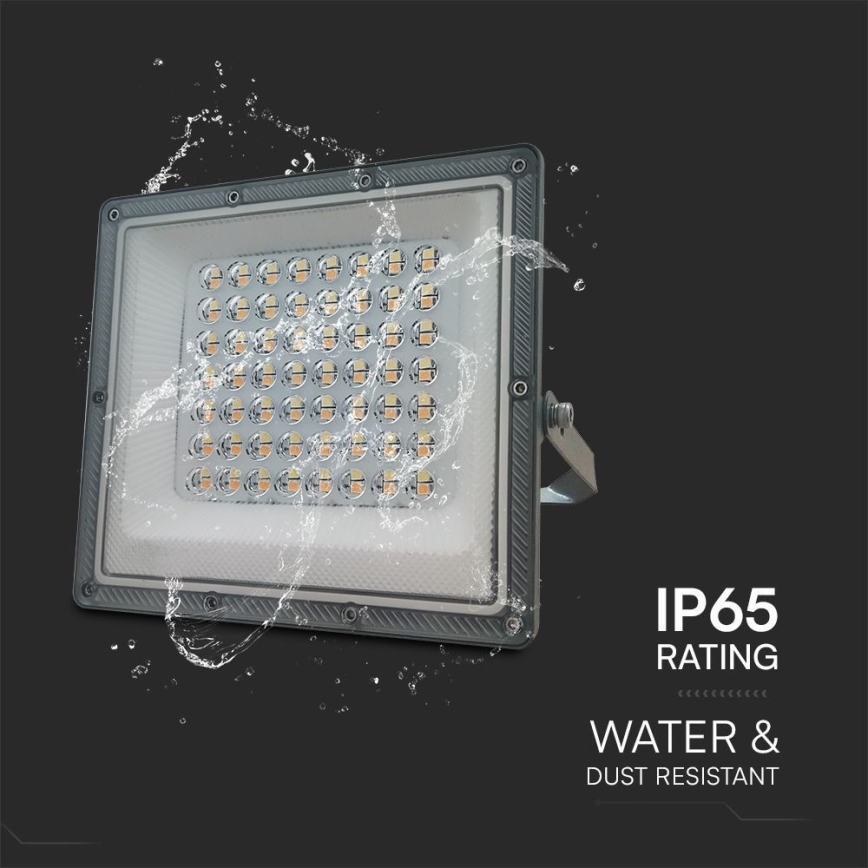 LED Прожектор LED/50W/230V IP65 3000/4000/6500K сив