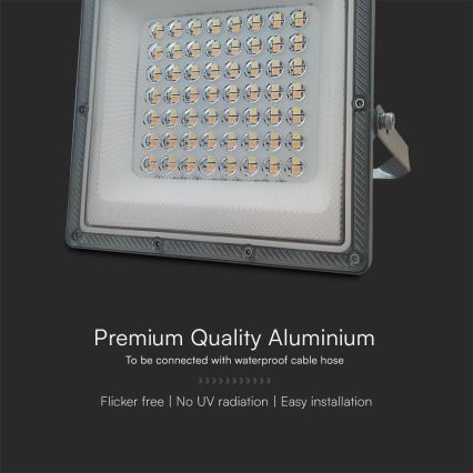 LED Прожектор LED/50W/230V IP65 3000/4000/6500K сив